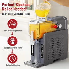 All-In-One Slushie Maker, Frozen Drink Machine for Smoothies, Milkshakes and Ice Cream