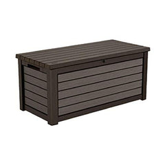 165-Gallon Weather-Resistant Resin Deck Storage Container Box, Brown