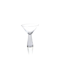 6.25" Tall Martini Glasses with Hammered Stem, Set of 4 Elegant Cocktail Glasses