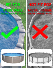 Solar Pool Lights for Steel Wall Above Ground Pools, Solar Powered LED Swimming Pool Lighting