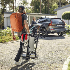 Towbar Bike Rack for 2 Bikes, Silver
