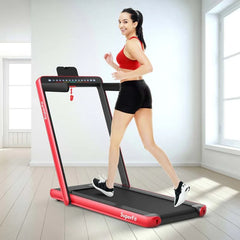 2-in-1 Folding Electric Treadmill, 2.25 HP, Under-Desk, with Dual Display and Smart App Control
