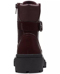 Women's Lace-Up Buckle Ankle Boots, Stylish Casual Boots with Decorative Details for Everyday Wear