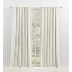 Blackout Single Curtain Panel, Back Tab and Rod Pocket Window Curtain