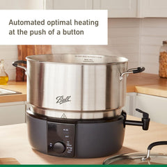 Electric Water Bath Canner, Automatic Home Canning Appliance for Jars, Fruits, Vegetables and Preserves