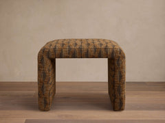 Ryan Petite Ottoman – ZAG WALNUT pour atelier