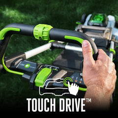 21-Inch 56V Self-Propelled Cordless Lawn Mower with 2 x 4.0Ah Batteries and Rapid Charger, Black