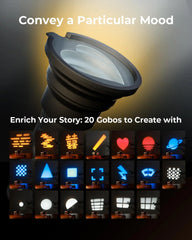 RGB LED Photography Flashlight, 4 Color Portable Fill Light for Photography, Video and Content Creation