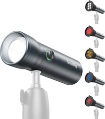 RGB LED Photography Flashlight, 4 Color Portable Fill Light for Photography, Video and Content Creation