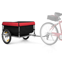 Cargo Bike Trailer, Folding Bicycle Cargo Trailer with Quick-Release 16-Inch Wheels