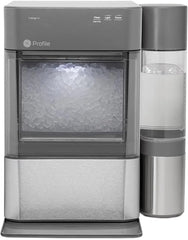 Countertop Nugget Ice Maker with 1-Gallon Water Tank, Makes 38 lbs of Pellet Ice in 24 Hours, WiFi Smart Connectivity, Includes Ice Scoop, Stainless Steel