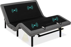 Twin XL Adjustable Bed Frame, Electric Adjustable Base with Wireless Remote Control, Night Light, Massage Function and 2 USB Ports