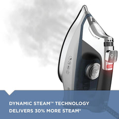 Professional Steam Iron for Clothes, Powerful High Steam Output Garment Iron for Home and Travel