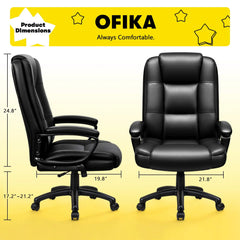 Big and Tall Home Office Chair, Heavy Duty Ergonomic Computer Desk Chair for Home and Work