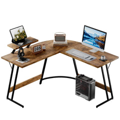 L-Shaped Gaming Desk, Computer Corner Desk and Office Writing Desk for Home