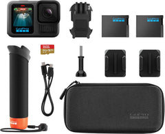 Waterproof Action Camera, 5.3K 60FPS Video, 27MP Photos, Wide-Angle Lens Compatibility, Black