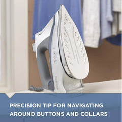 Professional Steam Iron for Clothes, Powerful High Steam Output Garment Iron for Home and Travel
