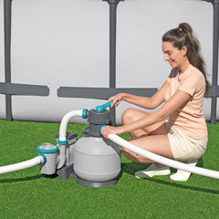 2,200 GPH Sand Filter Pump for Above Ground Pools, High Flow Swimming Pool Filtration System