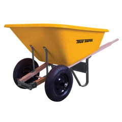 8-Cu.-Ft. Poly Wheelbarrow with Dual Tires, Durable Plastic Construction
