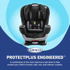 Convertible Baby Car Seat, Rear- and Forward-Facing, with Adjustable Extension Panel, Gotham