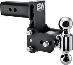 Adjustable Trailer Hitch Ball Mount, Tow and Stow Towing Hitch with Adjustable Height