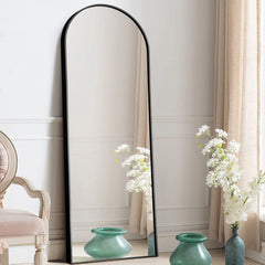 Arched Full Length Floor Mirror, Large Full Body Standing and Wall Mounted Mirror for Bedroom, Living Room and Home Decor