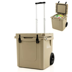 45QT Portable Cooler – Heavy-Duty Insulated Ice Box for Beach/Patio