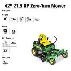 21.5 HP V-Twin Zero-Turn Riding Mower with Deep Cutting Deck