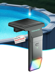 Solar Pool Lights for Steel Wall Above Ground Pools, Solar Powered LED Swimming Pool Lighting