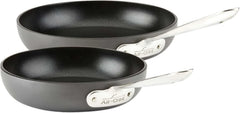 2 Piece Hard Anodized Nonstick Fry Pan Set, Durable Aluminum Skillet Cookware Set for Kitchen Cooking