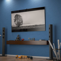 72 Inch Solid Pine Fireplace Mantel, Wall Mounted Floating Shelf in Brown