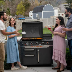 28" 5-Burner Propane Griddle with Range Top – 72,000 BTU Outdoor Cooking Station