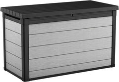 200 Gallon Resin Deck Box, Extra Large Outdoor Storage Container for Patio, Garden, Yard and Pool Area