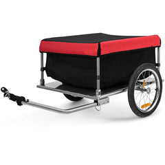 Cargo Bike Trailer, Folding Bicycle Cargo Trailer with Quick-Release 16-Inch Wheels