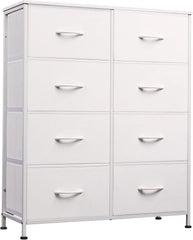 Tall Fabric Dresser with 8 Drawers, Bedroom Storage Chest and Clothing Organizer for Home and Closet