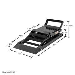 Hydraulic Car Lift with Ramps, 3,000 lb. Capacity per Pair, Heavy-Duty Vehicle Lift for Automotive Maintenance and Repair