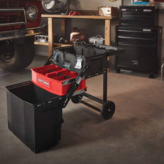 22" Rolling Tool Box – 1-Drawer Lockable Metal Chest with Wheels