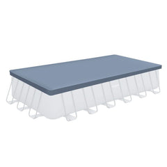 24" Durable Rectangular Pool Cover – Gray, for Oasis & Activity Pools