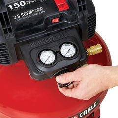 6 Gallon Pancake Air Compressor, Oil-Free Portable Electric Compressor for Garage, Workshop and DIY Projects