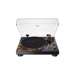 Direct-Drive USB Turntable, 3-Speed Vinyl Player with Built-In Preamp and Digital Conversion, Bronze