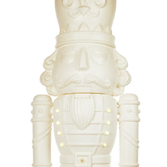 75-Inch Animated White Nutcracker Blow Mold