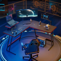 L-Shaped Gaming Desk, Computer Corner Desk and Office Writing Desk for Home