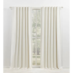 Blackout Single Curtain Panel, Back Tab and Rod Pocket Window Curtain