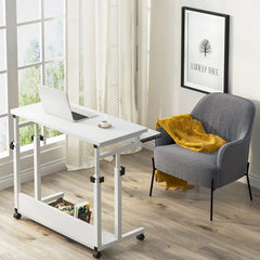 Height Adjustable Laptop Desk, Portable Sofa and Bed Table for Work and Study