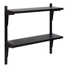Mid-Century Wall Shelves, 24x8x24 Inch Decorative Wall Mounted Storage and Display Shelving for Home Decor