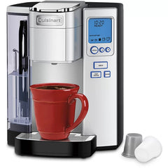 Single-Serve Coffee Maker with 72-Ounce Reservoir, Programmable Brewing and Hot Water Dispenser, Stainless Steel