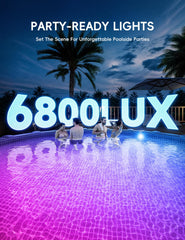 Solar Pool Lights for Steel Wall Above Ground Pools, Solar Powered LED Swimming Pool Lighting