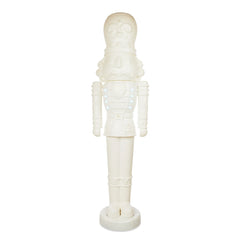 75-Inch Animated White Nutcracker Blow Mold