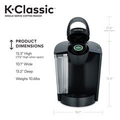 Single-Serve Coffee Maker for Coffee Pods, Black