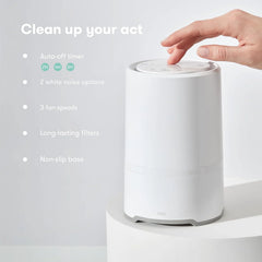 3-in-1 Baby Air Purifier, Compact Nursery Air Cleaner for Baby Room, Bedroom and Home